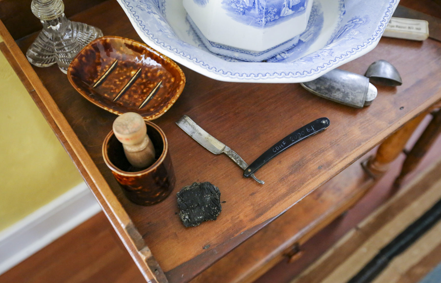 Colonel Davenport House shaving